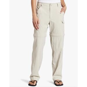 Columbia PFG Aruba III Convertible Nylon Pants Omni Shield Beige Women's Med